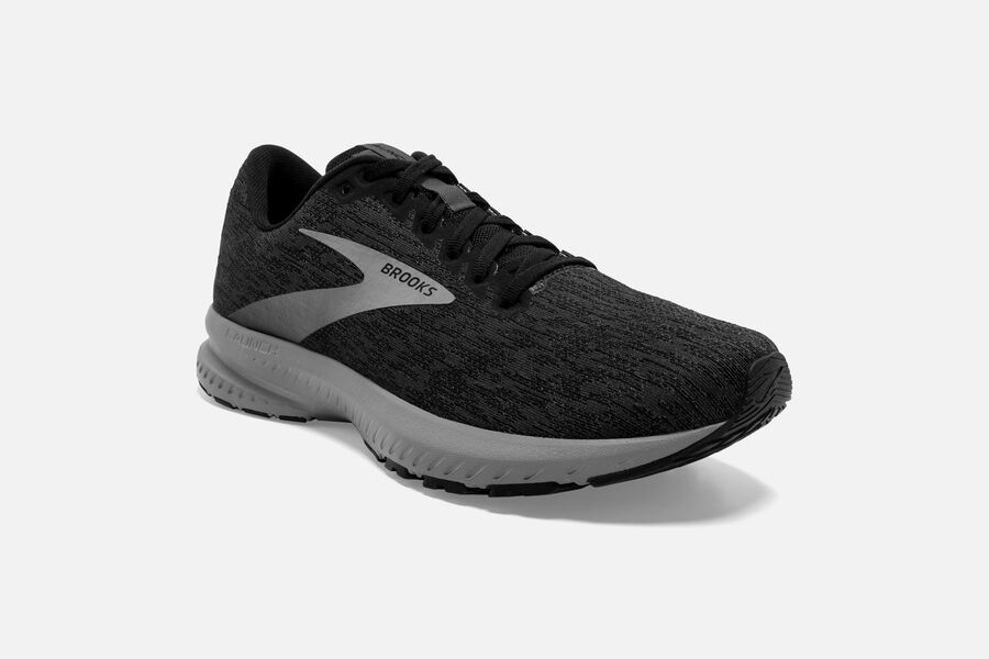 Brooks Israel Launch 7 Road Running Shoes Mens - Black/Grey - NRE-941372